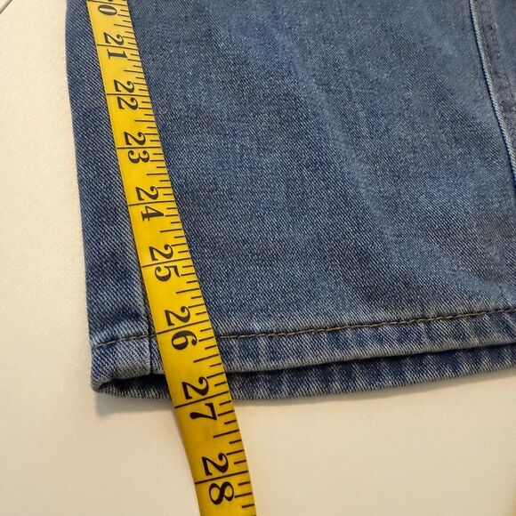 New Collection Overalls Darted Barrel Leg Medium Wash Denim NWT Size L Boho - Picture 9 of 14